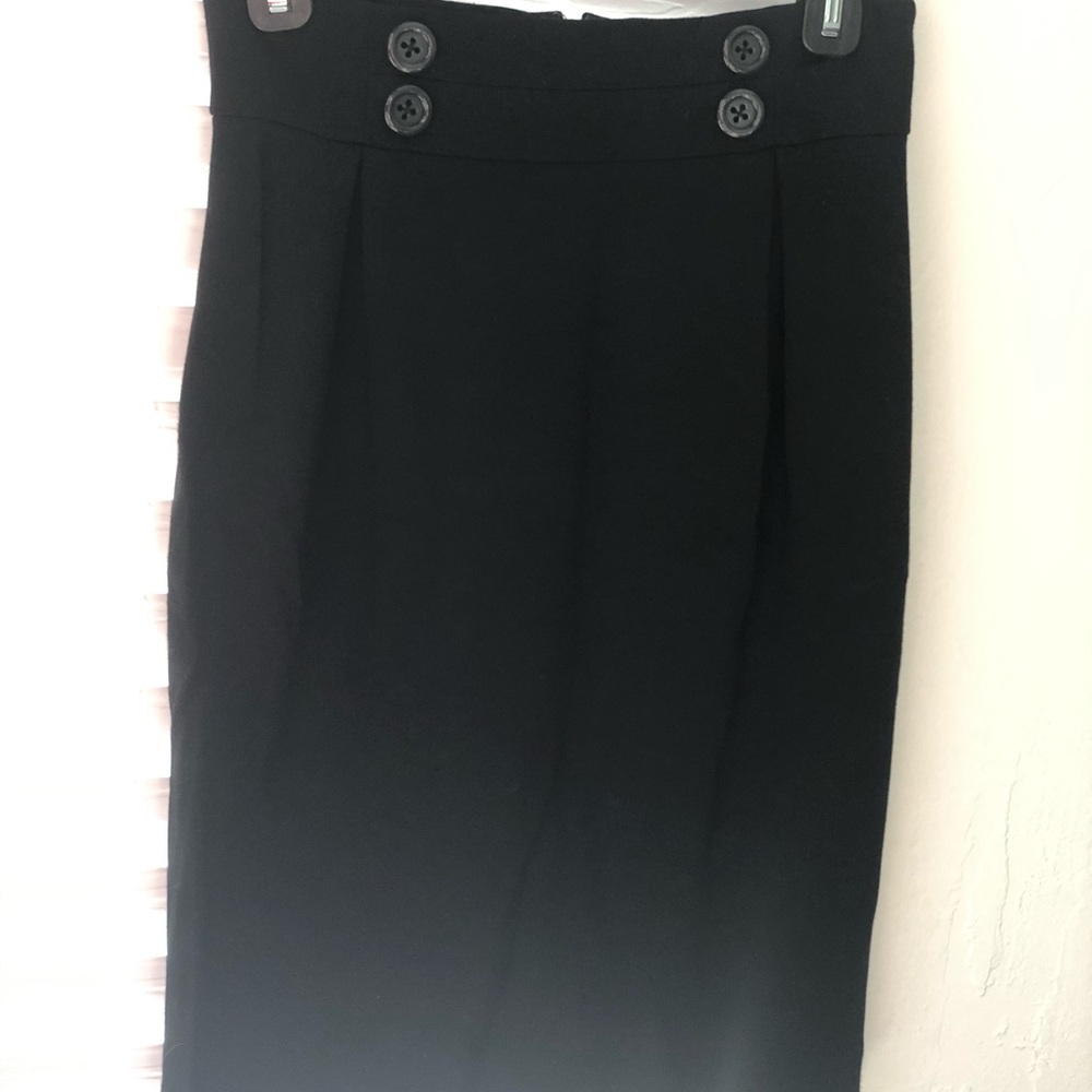 Cynthia Steffe High Waisted Black Pencil Skirt